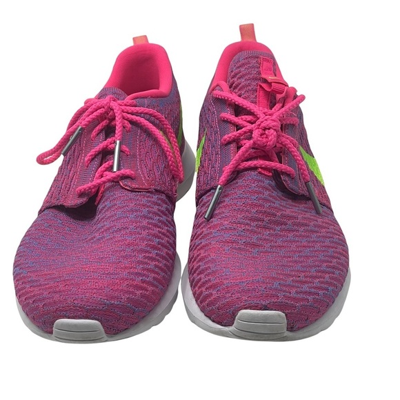 Nike Roshe Flyknit 'Pink Flash' Sneakers Womens 11 - Picture 8 of 10